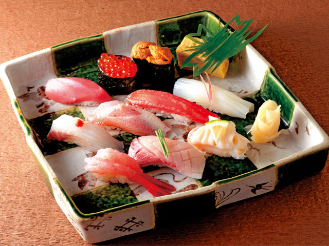 新潟の海の幸を使った寿司