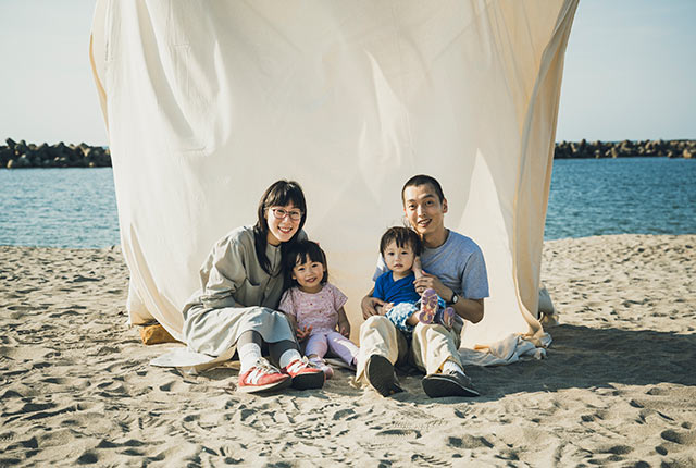 新潟県に住むご家族の写真
