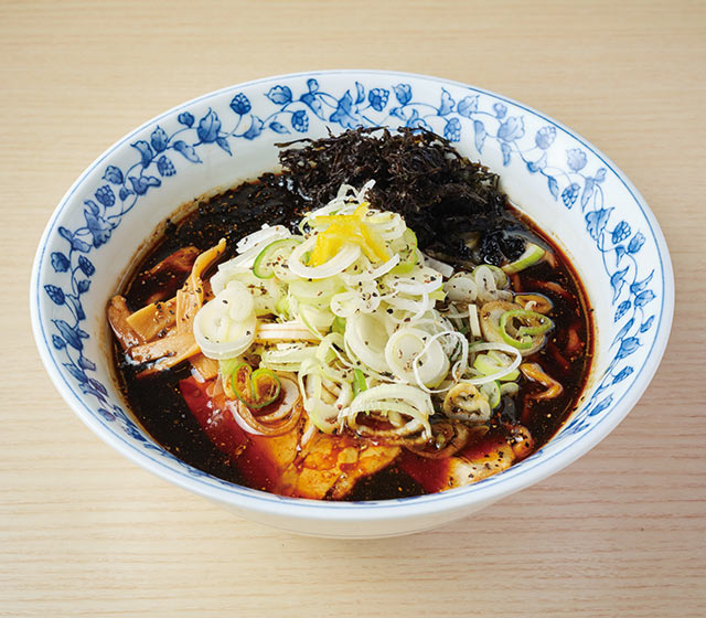 〈らーめん家 黒りりん〉の「ブラックしょうが 」