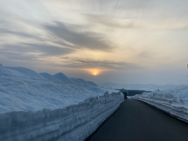 雪深い十日町の風景