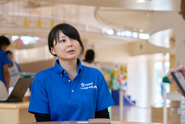 〈うさぎもちハレラテつばめ〉施設長の長谷川佳小里さん