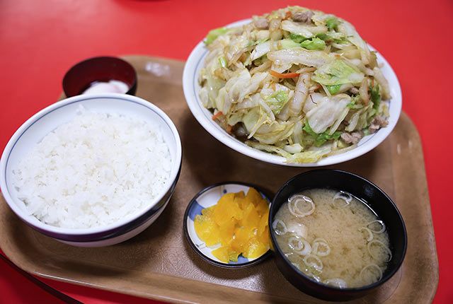 野菜炒め定食