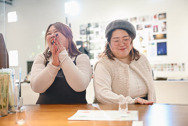 結果を聞いたふたりの反応