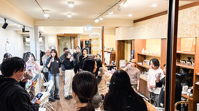 手巻き寿司パーティの会場の様子