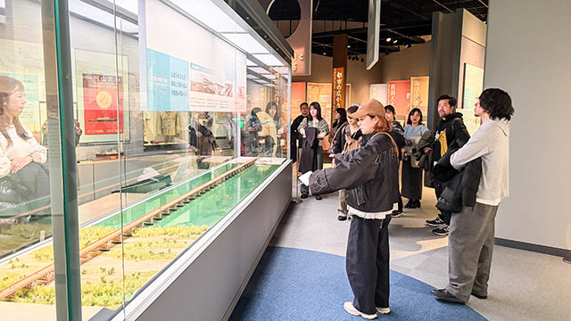 初代萬代橋のジオラマ