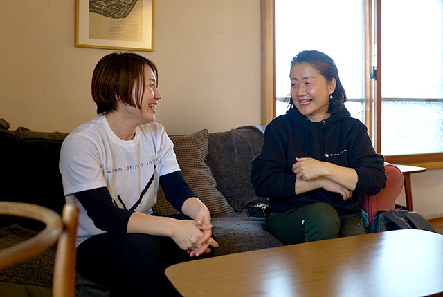 お二人の対談中の様子