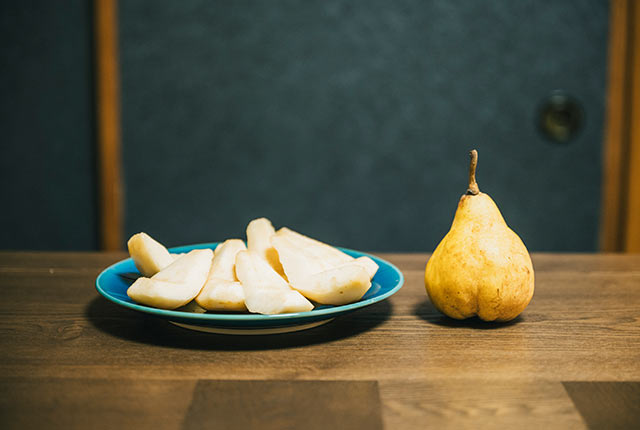 皿に盛り付けられたル レクチエ