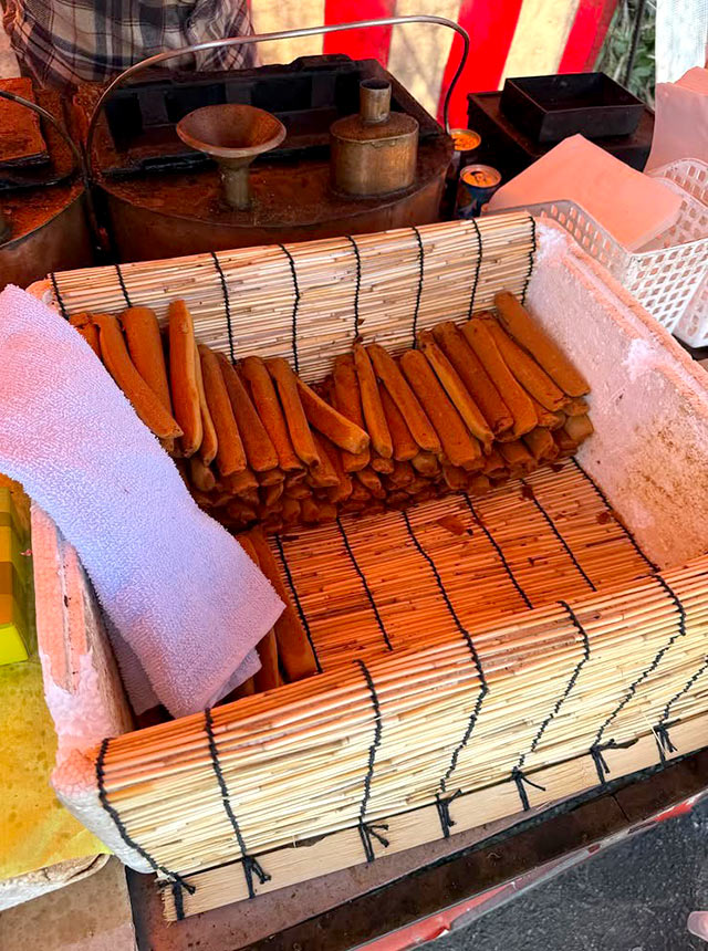 出店で販売されているポッポ焼き