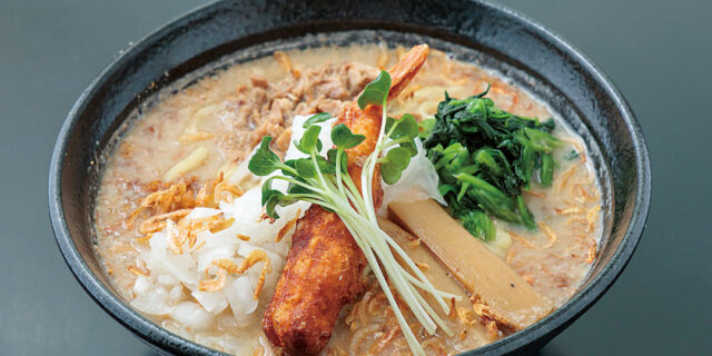 1日15食限定！ エビの旨みを味わい尽くす〈麺屋HARU 塚野目店〉の「えび味噌らーめん」