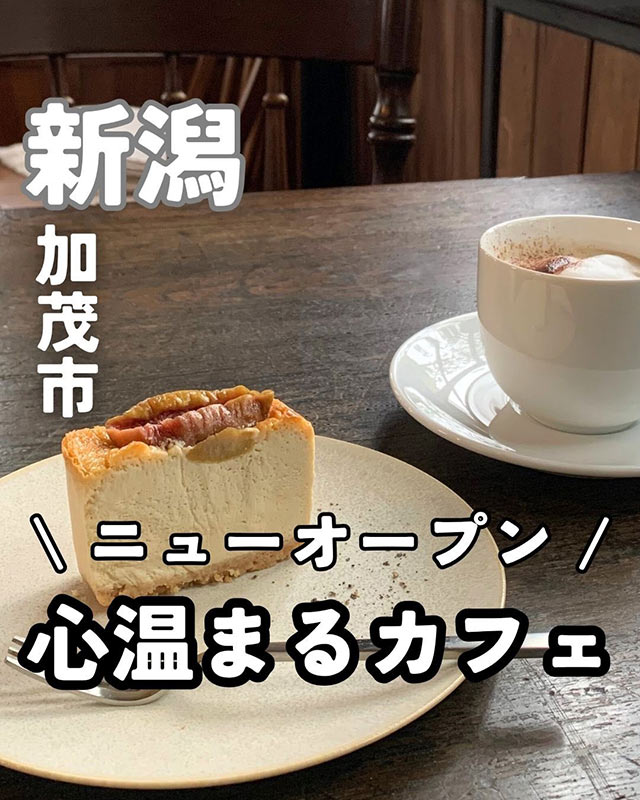 新潟のカフェ情報をまとめたインスタグラム投稿のカバー画像